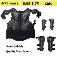 Protección corporal para niños, trajes de ciclismo para motocicleta, chaleco, chaqueta de armadura, protector de rodilla para bebé 2024 - compra barato