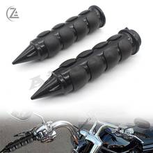 ACZ Universal Motorcycle Metal & Ruber Hand Grips Handlebar Throttle 25mm Black for Harley Spike V-Rod 2024 - buy cheap