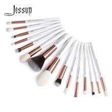 Jessup Beauty Makeup Brushes Kit 15pcs Natural-synthetic Hair pinceau maquillage Blending Powder Liner Cosmetics Tool T222 2024 - buy cheap