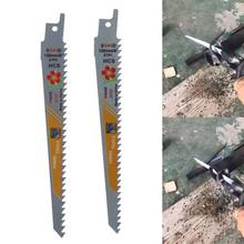 2 pçs durável hcs reciprocating sabre viu lâminas conjunto para corte de metal profissional s644d lâmina kit ferramentas 2024 - compre barato