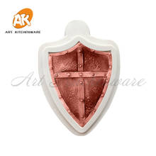 Tradicional escudo silicone molde bolo ferramenta de decoração molde fondant silicone para decoração do bolo bakeware 2024 - compre barato