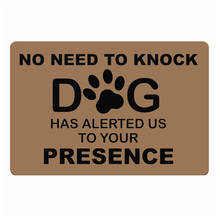 Funny No Need to Knock Dog Welcome Door Mat Floor Entry Dogs Doormat Rug Carpet Cool Housewarming Gift for Puppy Dog Lover Owner 2024 - buy cheap