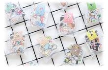 500 упаковок, милые декоративные наклейки в Корейском стиле с героями мультфильмов, клейкие наклейки, скрапбукинг, сделай сам, декоративные наклейки для дневника 2024 - купить недорого