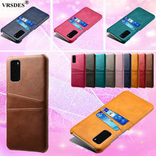 For Samsung Galaxy S20 Ultra S10 5G S9 S8 Plus S10E Slim Card Slots PU Leather+PC Case For Note 9 8 5 4 S7 S6 Edge Plus Funda 2024 - buy cheap