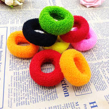 12pcs Hair Band Ponytail Holder Solid Candy Color Rubber Band Towel Ring Bun Holder Elastic Hair Band Tie Rope XC0428077 2024 - buy cheap
