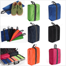 Многоцветная портативная Водонепроницаемая портативная дорожная сумка для обуви, сумка на молнии с окошком для просмотра, водонепроницаемый органайзер для хранения 2024 - купить недорого