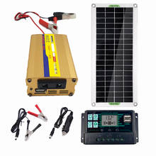 100w 18v painel solar kit alta eficiência portátil viagem & telefone & barco bateria dupla usb carregador módulo com controlador solar 2024 - compre barato