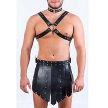 Medieval Leather Tops Sexual Chest Harness Men Fetish Gay Body Bondage Rave Clothing BDSM Men Harness Belts for Adult Sex 2024 - buy cheap