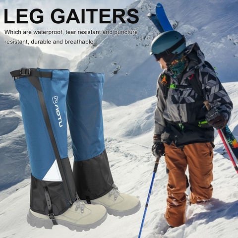 1 Pair Leg Gaiters Waterproof Hiking Trekking Gaiters Camping Hiking Climbing Skiing Shoes Cover Snow Boot Legs Protection Guard 2022 - купить недорого