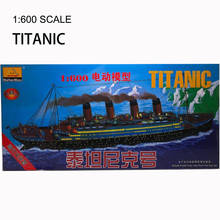 1:600 Titanic Model Plastic Assembly Ship Model With Light Motor Military Toy 2024 - buy cheap