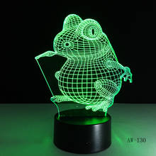 Big Eye Frog  Animal 3D Night Light neon lamp Home Decor USB Table Lampara Home Decor Office Light Light  AW-130 2024 - buy cheap