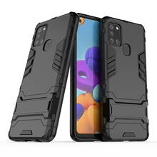 for Samsung Galaxy A21s Case Cover Armor Stand Holder Hybrid Hard Shell Shockproof Bumper Case for Samsung Galaxy A21s A 21s 2024 - buy cheap