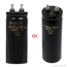 Condensador electrolítico de filtración de tornillo de aluminio, 50V, 47000UF/MFD, 105 ℃, O30 20, envío directo 2024 - compra barato