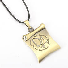 Movie DA Book Pendant Necklace Vintage Antique Bronze Necklace With Rope Chain 2024 - buy cheap