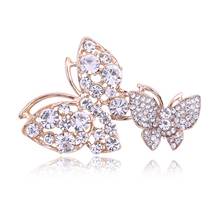 New Arrival Fashion Women Pins Rhinestone Brooches Butterfly Brooch For Elegant Fashion Jewelry Good Gifts Simple Accessories 2024 - buy cheap