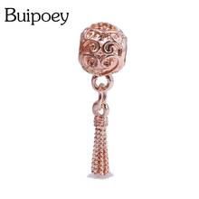 Buipoey 1Pcs Rose Gold Dream Balloon Beads Dangle Charm Fit Original Necklace Bracelets For Women Diy Jewelry Making Wholesale 2024 - buy cheap