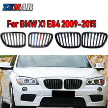 ZEMAR 1SET Gloss/Matte Black Front Bumper Racing Grills Kidney Grilles For BMW E84 X1 Series 2010-2015 M Sport Power Accessories 2024 - buy cheap