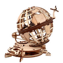 Crianças novo criativo diy mudança de engrenagem globo brinquedo educacional de madeira mecânica modelo de transmissão 3d puzzle decoração presente 2024 - compre barato
