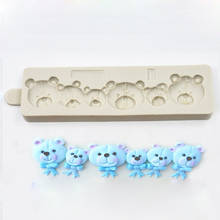 Bear Face Border Mould Silicone Mold Fondant Cake Decorating Tool Gumpaste Sugarcraft Chocolate Forms Bakeware Tools 2024 - buy cheap