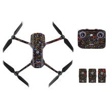 Adesivo estilo céu estrelado 3 estilos, decalque de pele para drone dji mavic air 2 + controle remoto + 3 baterias de capa com película de proteção 2024 - compre barato