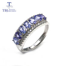 tanzanite rings natural gemstone with 925 sterling silver simple style Romantic small ring fine jewelry for women daily wear 2024 - buy cheap