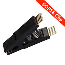 SOIC16-Pinzas de prueba IC con Chip Flash, adaptador Universal, adaptador de enchufe, programador BIOS/24/25/93 (Clip SOP16) 2024 - compra barato