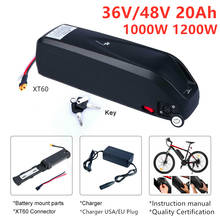 Paquete de batería para bicicleta eléctrica, Kit de Motor con cargador 2A, 18650 baterías, 48V, 16Ah, 36V, 20Ah 2024 - compra barato