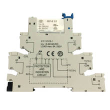 10PCS Hongfa HF41F PCB Relay 5PIN Relay Socket,6-24V AC/DC, 6A, 41F-1Z-C2-1 with A Sensitive Coil 2024 - buy cheap