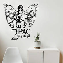 Diy 2pac thug angel Vinyl Kitchen Wall Stickers Wallpaper Nursery Room Decor Background Wall Art Decal 2024 - buy cheap