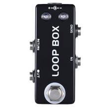 Caixa de loop mini efeito guitarra pedal switcher seleção canal true bypass pedal guitarra peças acessórios 2024 - compre barato