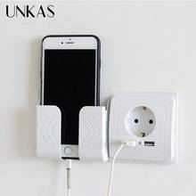 UNKAS EU Plug Socket Power Outlet Panel Smart Home Dual USB Port Wall Charger Adapter Charging 2A Wall Charger Adapter 2024 - buy cheap