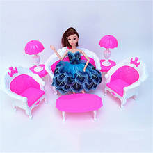 Rocking Chair Sofa Baviphat Accessories Plastic Furniture Sets For Doll House Decoration Baby Toys Baviphat Furniture 2024 - buy cheap