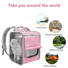 Mochila para transportar gatos e cães, bolsa respirável portátil de ombro para carregar animais de estimação, para cães pequenos e gatos, com embalagem 2024 - compre barato