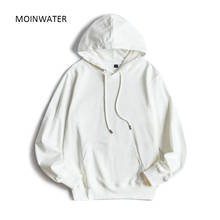 MOINWATER Women 2020 New Casual Terry Hoodie Female Hooded Sweatshirt Lady White Black Hoodies Tops MH1901 2024 - buy cheap