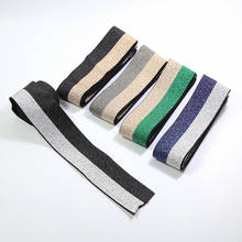 Two-color silk nylon elastic band color webbing pants belt elastic band wide ribbon soft skin soft Rubber Band 2024 - buy cheap
