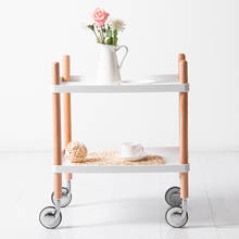 Kitchen Islands Trolleys Kitchen Furniture Home Furniture Plastic+Solid Wood Shelf Trolley Cart Kitchen Cart table VFQZ 2024 - buy cheap