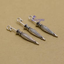 30pcs/lot--35mm Antique Silver Plated 3D Umbrella Charms DIY Supplies Jewelry Accessories 2024 - buy cheap