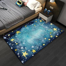 Tapete com estampa de estrela do espaço escolar, 3d, para sala de estar, quarto, área, para crianças, engatinhar 2024 - compre barato