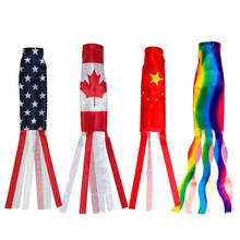 Polyester fabric Flag Windsock Includes Hanging Ropes Patriotic Wind Sock 2024 - buy cheap