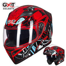 Mechanical Red Snake Devil GXT G902 Motorcycle helmet Flip Up helmet Double lens Full cover off-road motorcycle safety helmets 2024 - buy cheap