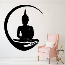 Wall Sticker for Shakya Muni Buddha Vinyl Decal for Living Room decoration Wallpaper Wall Decals Big Buddha wall Stickers HQ521 2024 - buy cheap