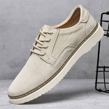 Men Designer Casual Genuine Leather Shoes Spring Summer Simple Flats Fashion Sneakers Men Casual Shoes 2024 - buy cheap