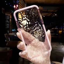 Тонкий 3D чехол со стразами для телефона iPhone 12 11 PR0 X XR XS Max, Мягкий Прозрачный ударопрочный чехол из ТПУ для iPhone 7 8 6 6s Plus SE 2024 - купить недорого