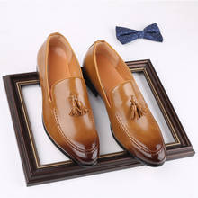 Yompus-sapato estilo vintage britânico, calçado masculino casual, em couro, estilo oxford, para negócios ou casamento 2024 - compre barato