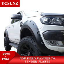 9 Inch Wheel Arch Pocket Rivet Style Fender Flare For Ford Ranger Wildtrak T7 2016 2017 2018 Double Cabin 2024 - buy cheap