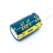 Алюминиевый электролитический конденсатор высокой частоты с низким сопротивлением 450 в 47 мкФ Ф, размер 16*25 20%, 2 шт./лот 2024 - купить недорого