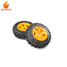 High-strength Nylon Wasteland Wheels Tire Front or Rear Wheel Assembly Kit for 1/5 Hpi Rofun Rovan Km Baja 5T Rc Car Toys Parts 2024 - buy cheap