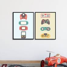 Vintage Gamer Canvas Art Prints And Poster Scandinavian Retro Gaming Boy's Gift Wall Pictures Kids Room Decor 2024 - buy cheap