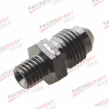 -4 AN 4AN -4AN AN4 Male Flare To M8 x1.25 Metric Straight Fitting Black 2024 - buy cheap