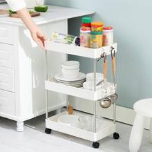 Space Saving Gap Storage Shelf 2/3/4 Layer Kitchen Slim Slide Movable Storage Rack Organizer Assemble Plastic Bathroom Shelves 2024 - buy cheap